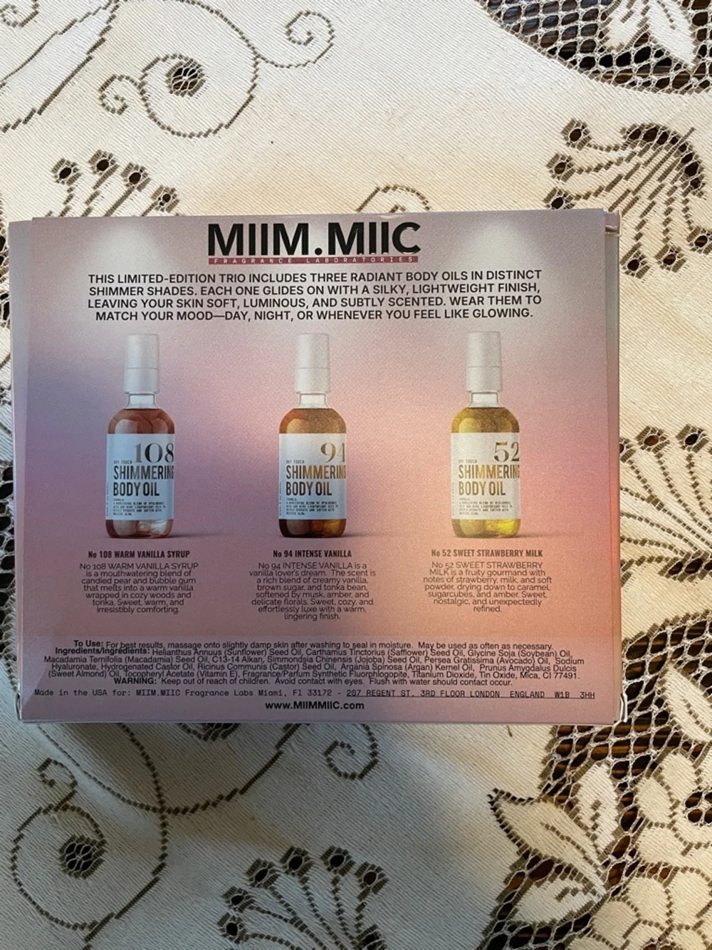 Miim.Miic glow oils